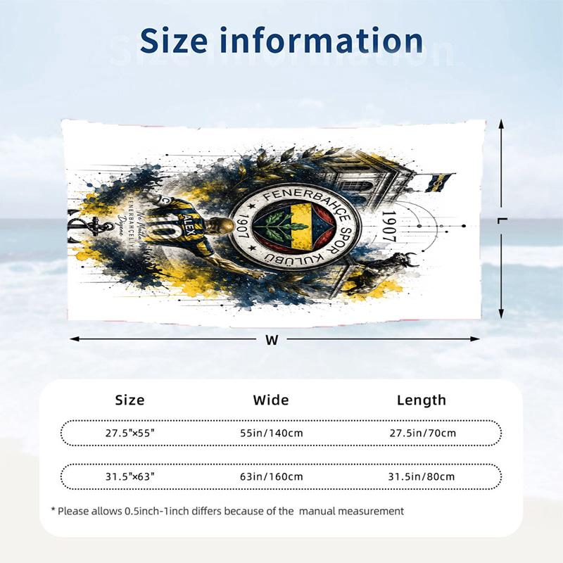 Fenerbahce Beach towels also serve as bath towels summer essential a musthave for the outdoors the beach and the pool