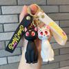 Moon Keychian for Women Anime Cute Artemis Luna Cat Figure Keyring Pendent Car Key Chain Accessories for Kids Toy Birthday Gifts
