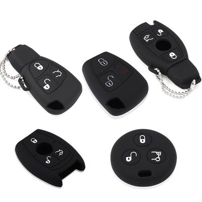 Silicone Cover Shell Key Fob Bag For MERCEDES BENZ W203 W211 CLK C180 A B C CL CLK