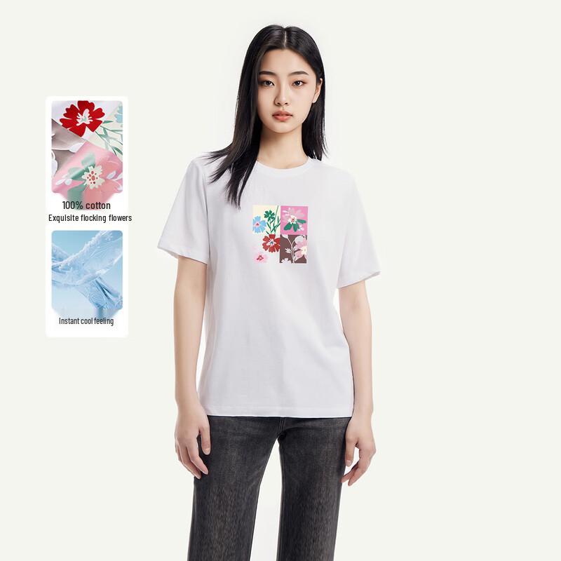 FivePlus Women s 100% Cotton Short Sleeve T-shirt S