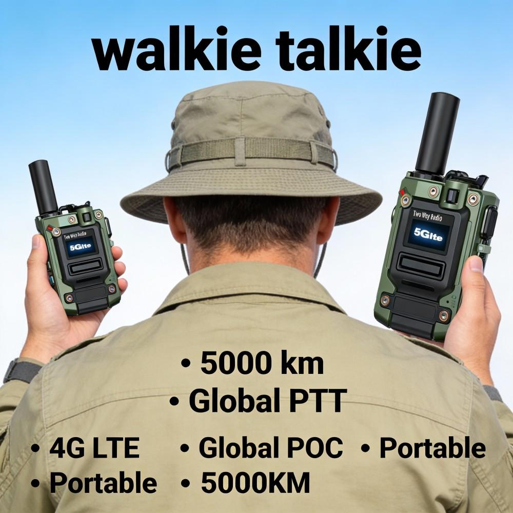 Globales Walkie-Talkie 4G 3G 2G integriertes bidirektionales Dualfrequenz-Walkie-Talkie mit unbegrenzter Entfernung von 5000 Kilometern