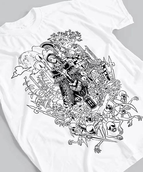 

2026 Summer Hot Sale Tshirt for Anime Bloodborne Hunters Dream Men Women Short Sleeves Hip Hop Streetwear Oversized Tshirt 4XL