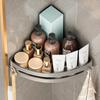 New Bathroom Corner Triangle Shelf No-Drill Storage Rack for Washroom and Toilet Bathroom Corner Shelf