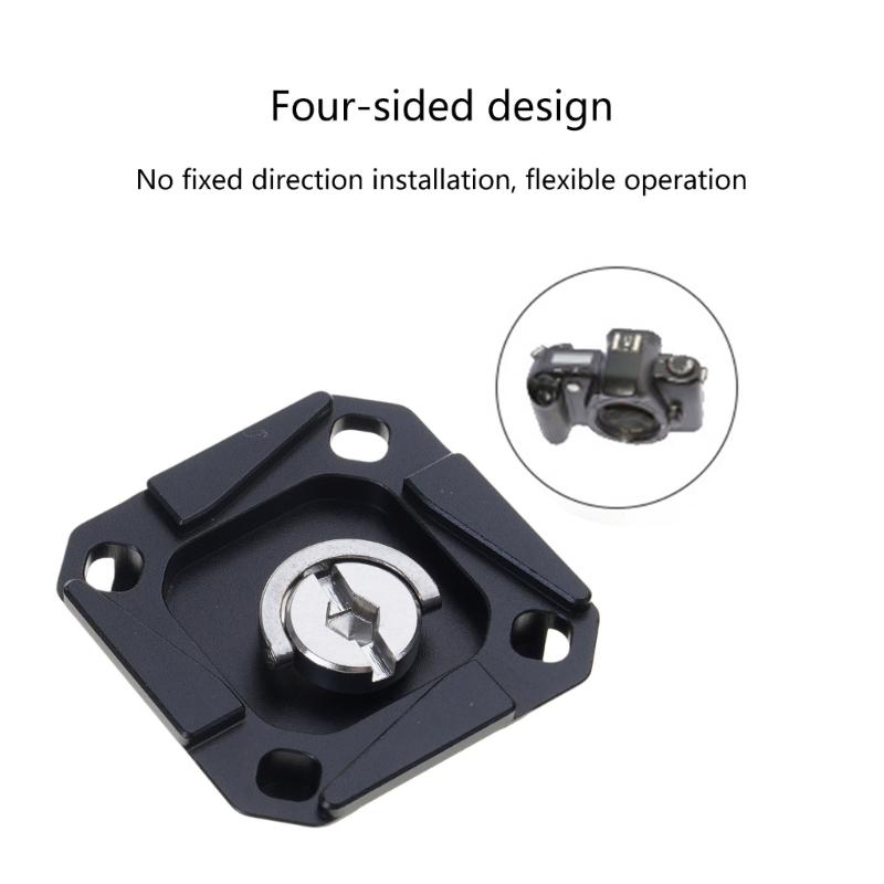 2Pcs Quick Release Camera Plate 38mm Arca Compatible Mount Adapter for Tripod Head and PD Shoulder Strap