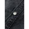 Customellow Oversized Fit Denim Shirt Black C9sam26211bkx