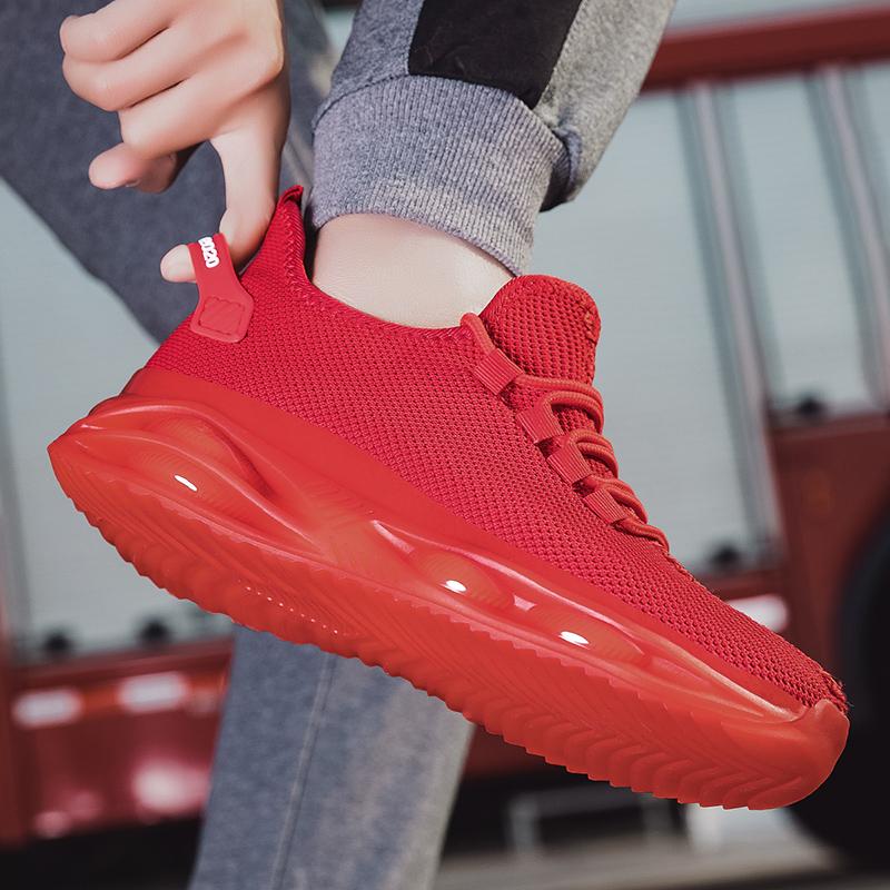 Light Running Shoes for Men Knitted Mesh Casual Sneakers Breathable Walking Jogging Sports Shoes Outdoor Trainers