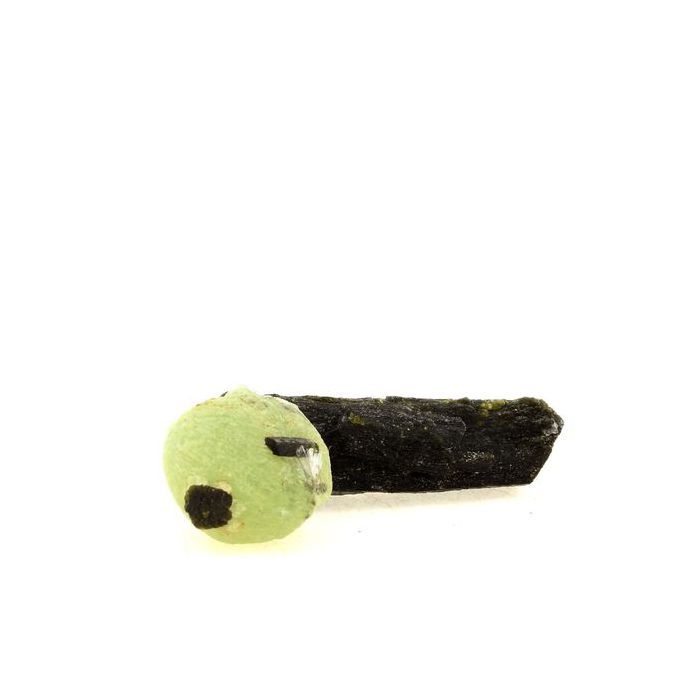 Pierres et Minéraux. Prehnite + Epidote. 90.5 ct. Bendougou, Kayes, Mali.