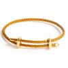 Simple Style DIY Bracelet With Clasp Fashion Stainless Steel Fastener Clasp Bracelet Adjustable Rope Bracelet