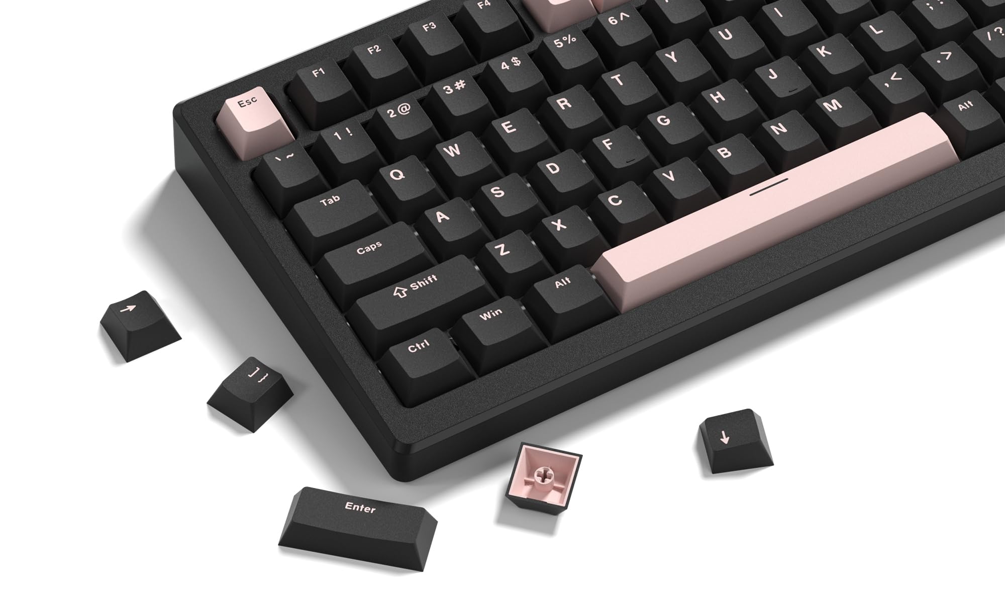 

Womier Keycaps Cherry Profile 136 Keys PBT Cute Keycap Set Double Shot Keycaps with Key Puller for Cherry Gateron MX Switches Mechanical Gaming