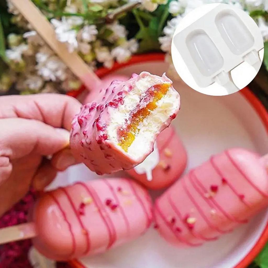 Silicone Ice Cream Mold, DIY Chocolate Dessert Popsicle Tray, Ice Cube Maker, Homemade Cooking Tools, Party Supplies