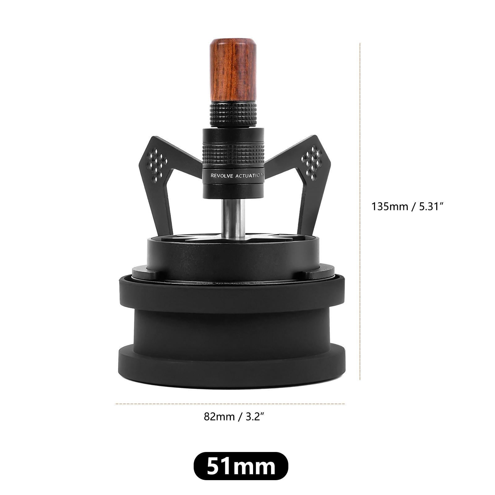 

Ротаційні інструменти WDT, інструмент для розподілу кави еспресо для бариста, 8 голкова мішалка для кави еспресо з підставкою 51MM чорний