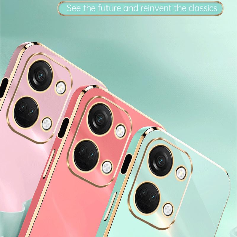 XINLI For OnePlus Nord 3 5G/Ace 2V Ring Holder Kickstand TPU Case Electroplating Phone Cover