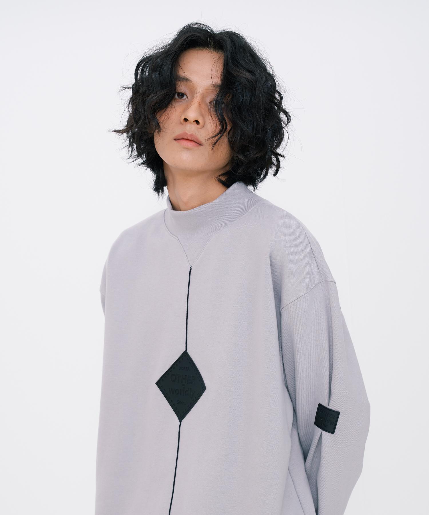 Свитшот Ader Worldly Square Point [Серый] Gray/M