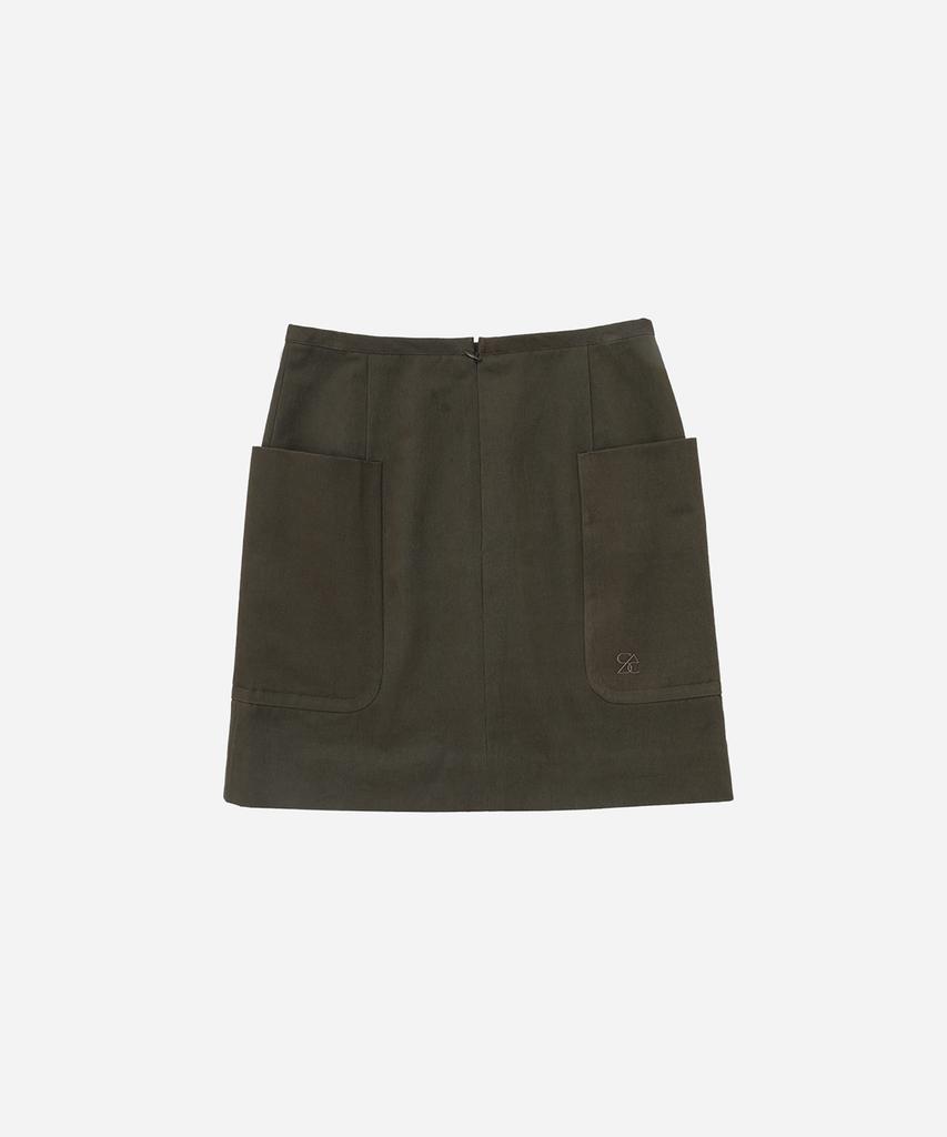 Solteuaenchokollis Sac Out-Pocket Skirt Khaki 4W231Z001