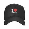 I Love Latinas Baseball Cap Dad Hat Black Rugby For Unisex Womens