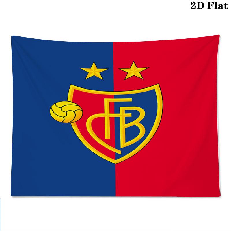 FC Basel Wall Tapestry Aesthetic Wall Hanging Printed Fabric Blanket Decorative Tapestries for Bedroom Living Room Home Decor