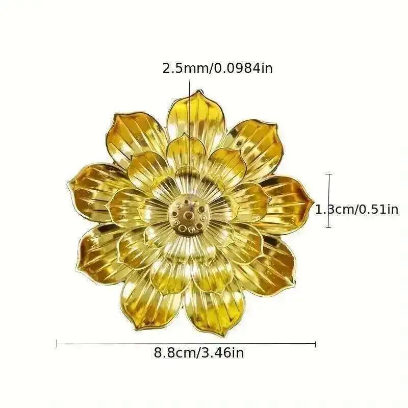 

Металлическая курильница для благовоний Дзен-Лотос Будда, диффузор для благовоний, держатель для благовоний, буддийская ароматерапия, использование в офисе, чайный домик