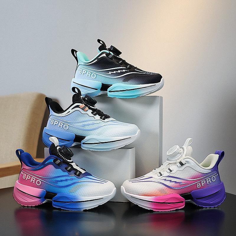 Children's basketball shoes spring new breathable mesh boys' sports shoes medium and large children's wear-resistant shock-absorbing running shoes gi