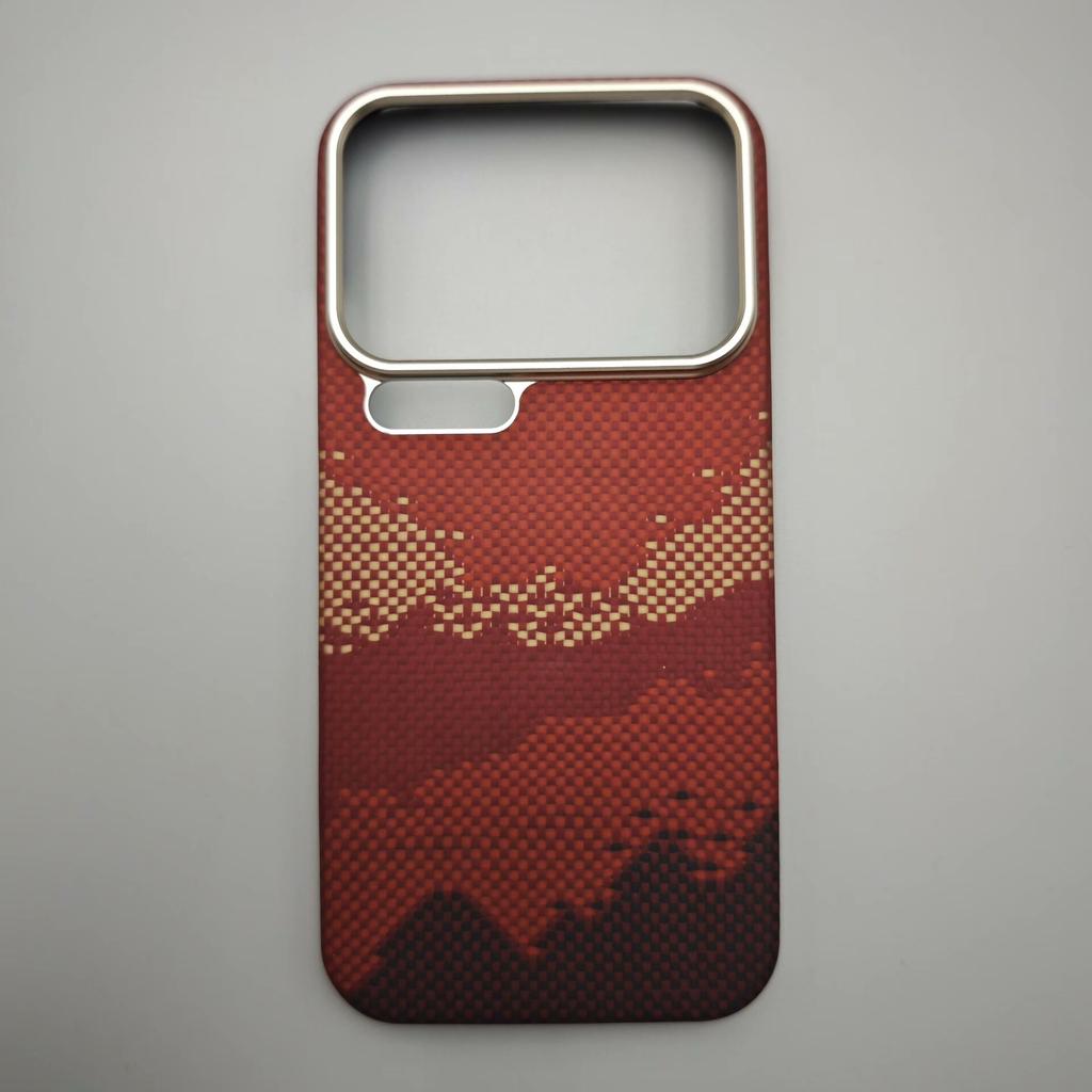 For Magsafe Magnetic Magnets Carbon Fabric Fiber Aramid Case For Xiaomi 17 Pro Max / Xiaomi 17 Real kevlar Aramid Fiber Case