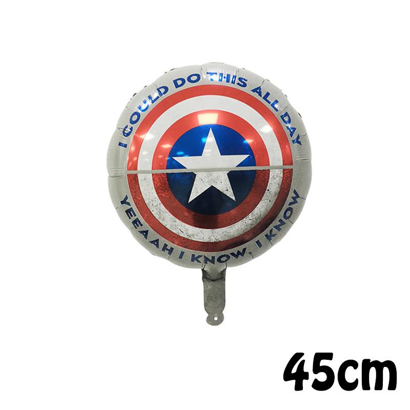 Foil Balloon Baby Birthday Photo Props Cartoon The Avengers Aluminum Film Balloons Happy Birthday Party Balloon Supplies