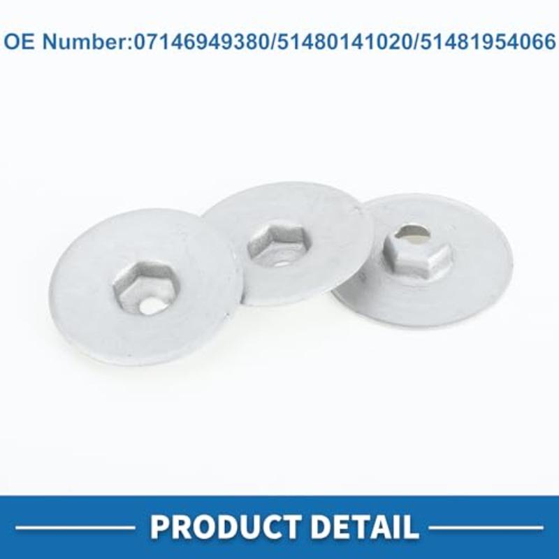 10/30pcs Auto Metal Fasteners Insulation Panel Fastener Washers for BMW Mini Vehicles 07146949380