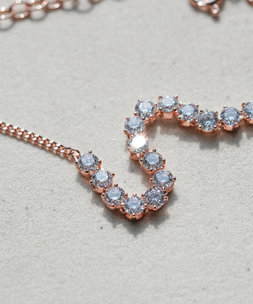 Alleun Silver 925 Zirconia Cubic Tennis Chain Bracelet