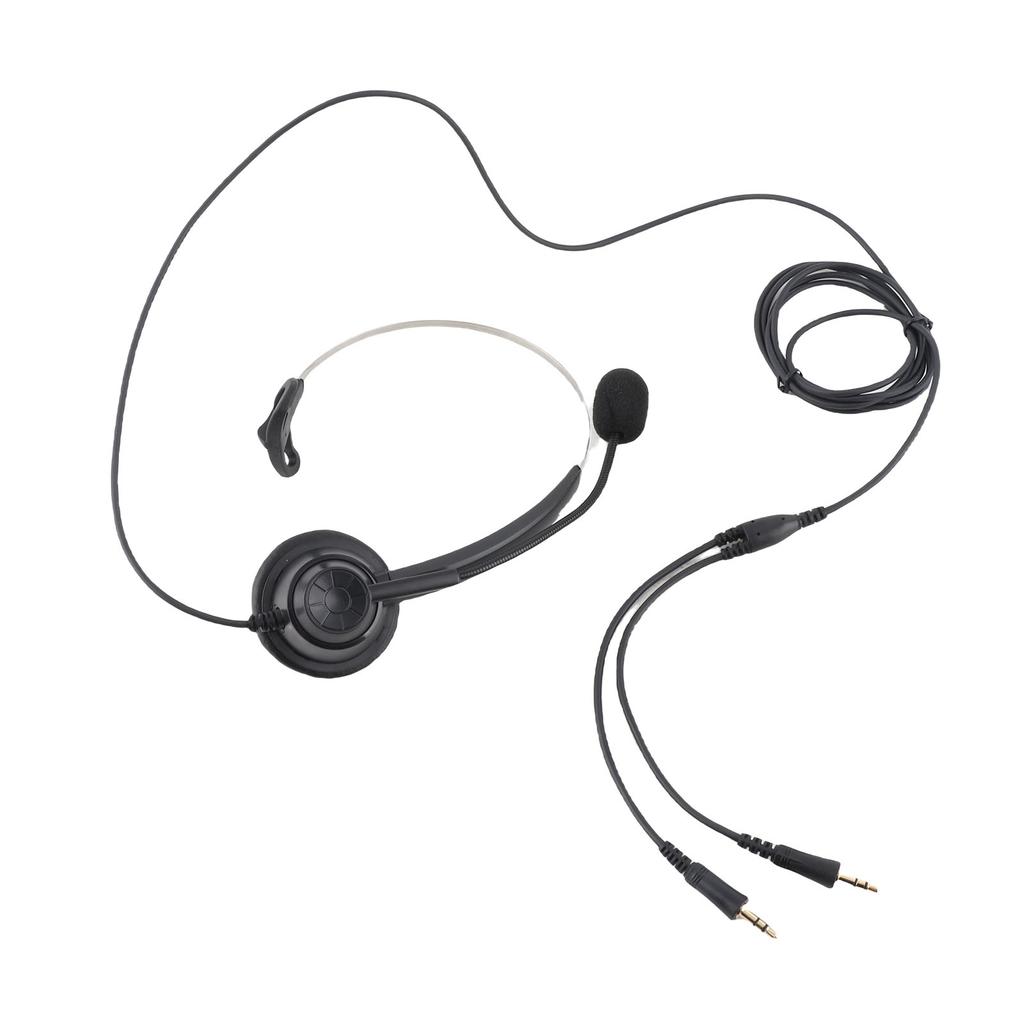 Callcenter-Headset Mono Geräuschunterdrückung Dual 3,5-mm-Stecker Computer On-Ear-Kopfhörer für Online-Kurse Callcenter