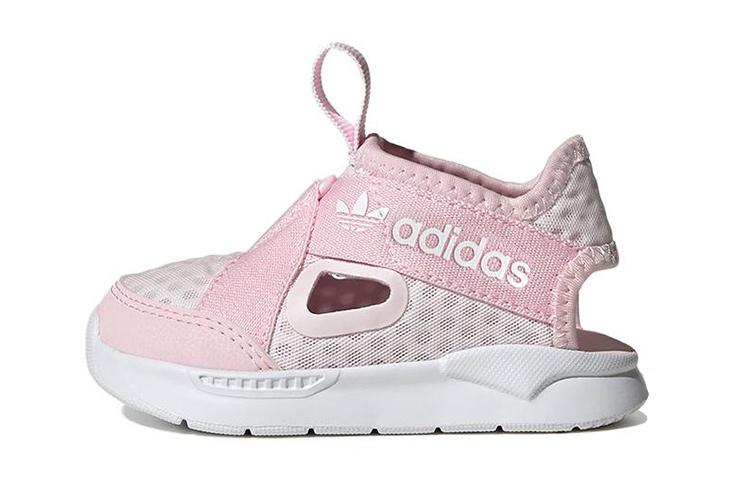 Adidas Originals 360 Sandals Elastic Band Children s Sandals Pink White Kids  FZ5617 33