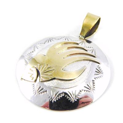 [C9324] - Two-tone 'Sapa' Silver Pendant