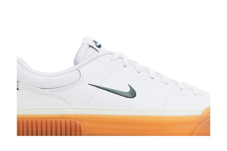 Women's Sneakers Nike Court Legacy Lift White Vintage Green Gum (Women's) White/University Red/Gum Yellow/Sail