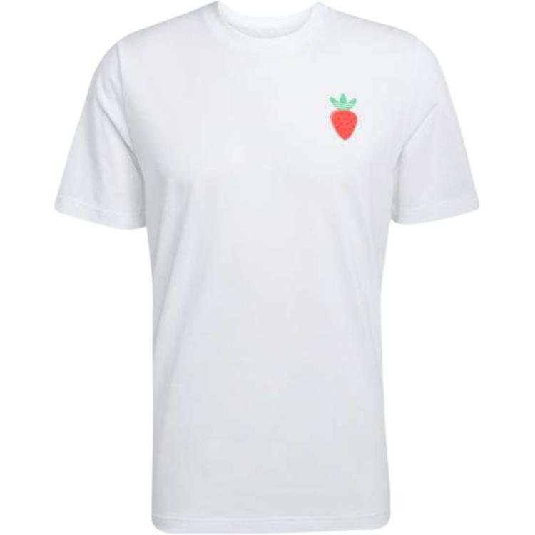 

Adidas Оригинальная футболка-пуловер с надписью, с круглым вырезом и коротким рукавом, мужская, белая, JM8961 M