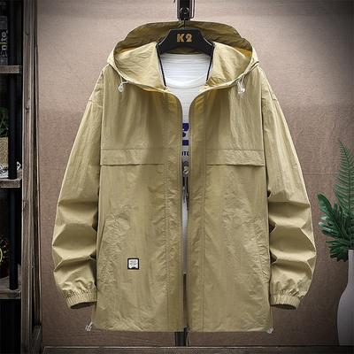 Sonnenschutzkleidung für Herren, Sommer-Eisseide mit zusätzlichem Fett, Übergröße, übergewichtige Herren, dünne, atmungsaktive Outdoor-Jacke
