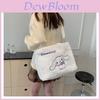 Hello Kitty Stitch Labubu Plush Shoulder Bag With Zipper Closure For Daily Casual Use