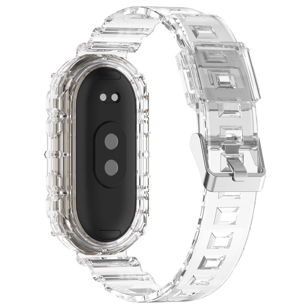 For Mi Band 8/Band 7 Transparent Soft TPU Strap for Xiaomi Band 5/6 Sport Wristband Replacement Bracelet for MiBand 7 Smartwatch Accessories