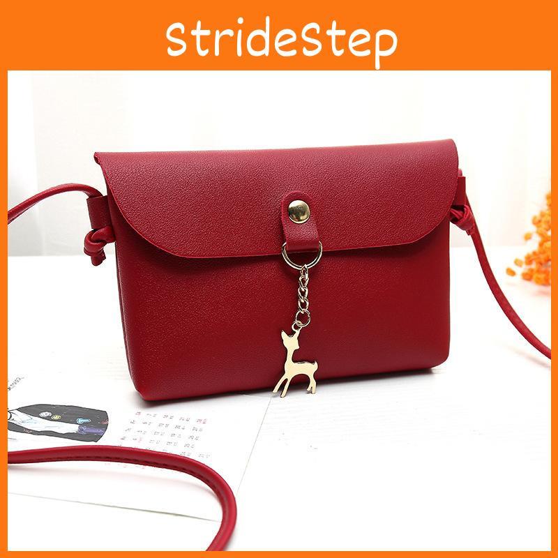 Chic Women's Shoulder Bag Pu Leather Solid Messenger Crossbody Handbags Purse Fashion