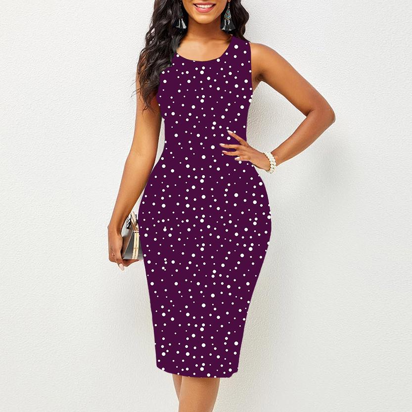 

Женское платье с бретельками, летнее, с принтом в виде круговых точек, облегающее, без рукавов, сексуальное, модное, верхняя одежда 5XL