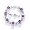 Seiko Light Luxury Color Treasure Bracelet Square Candy Micro-Inlaid Zircon Luxury Bracelet Zircon Jewelry