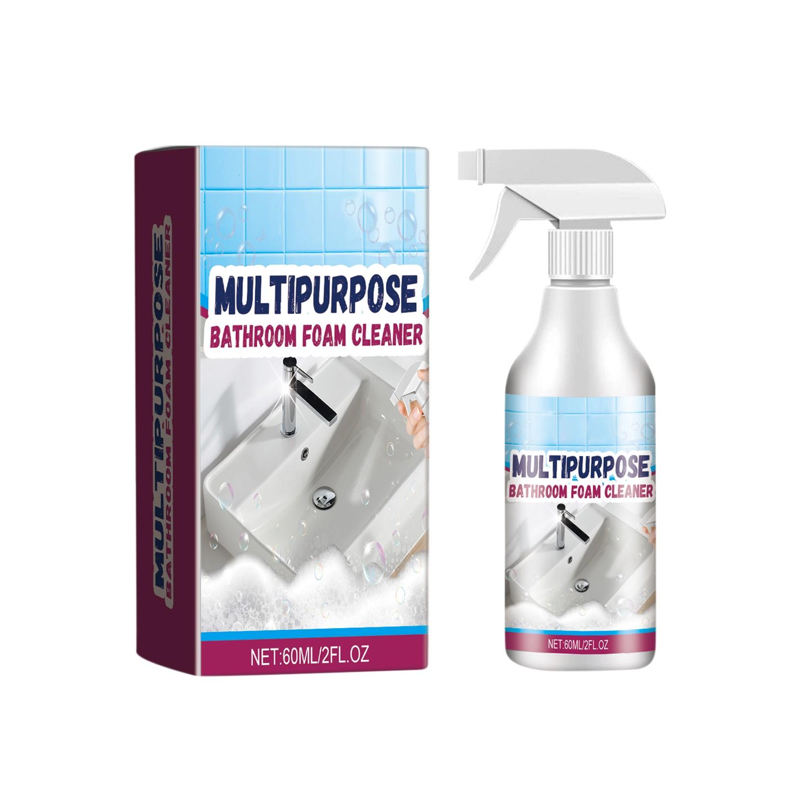 

Пена для чистки ванной комнаты, пятновыводитель для стеклянных дверей, плитки, ванны, 60 мл