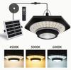 Solar Pendant Light Outdoor Indoor IP65 Waterproof LED Hanging Lamp with Remote for Shed Barn Gazebo