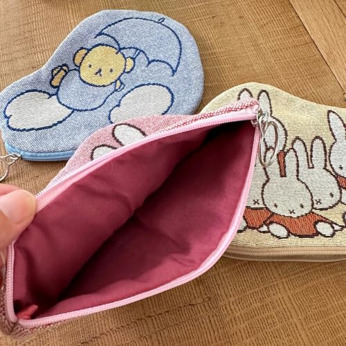 Dick Bruna Miffy Jacquard Die-Cut Pouch, Makeup Pouch, Accessory Case, Cosmetics, Accessories, Cute, FRIEND