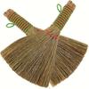 1 Handheld Broom with Woven Bristles - Portable Manual Sweeping Cart, Suitable for Home Kitchen Floors, Office Desktops