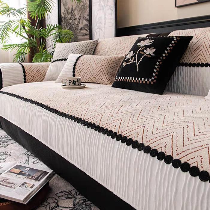 Four Seasons Universal Sofa Cushion, Simple Modern Non-slip Sofa Cushion, Washable Furniture Protector Cover, Pet Friendly Sofa Cover