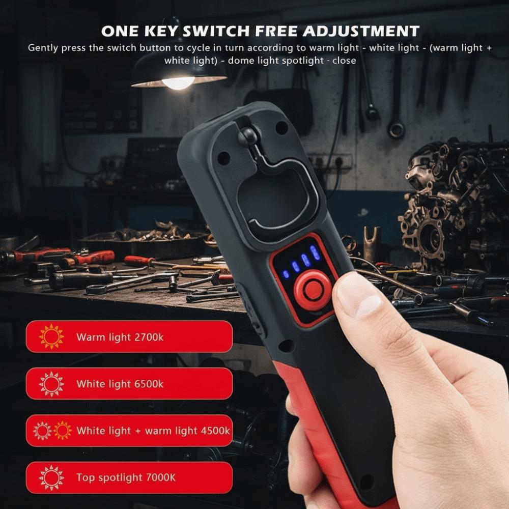 Magnetic Grip Car Detailing Tools 500LM Brightness Scan Swirl Light Working Lights