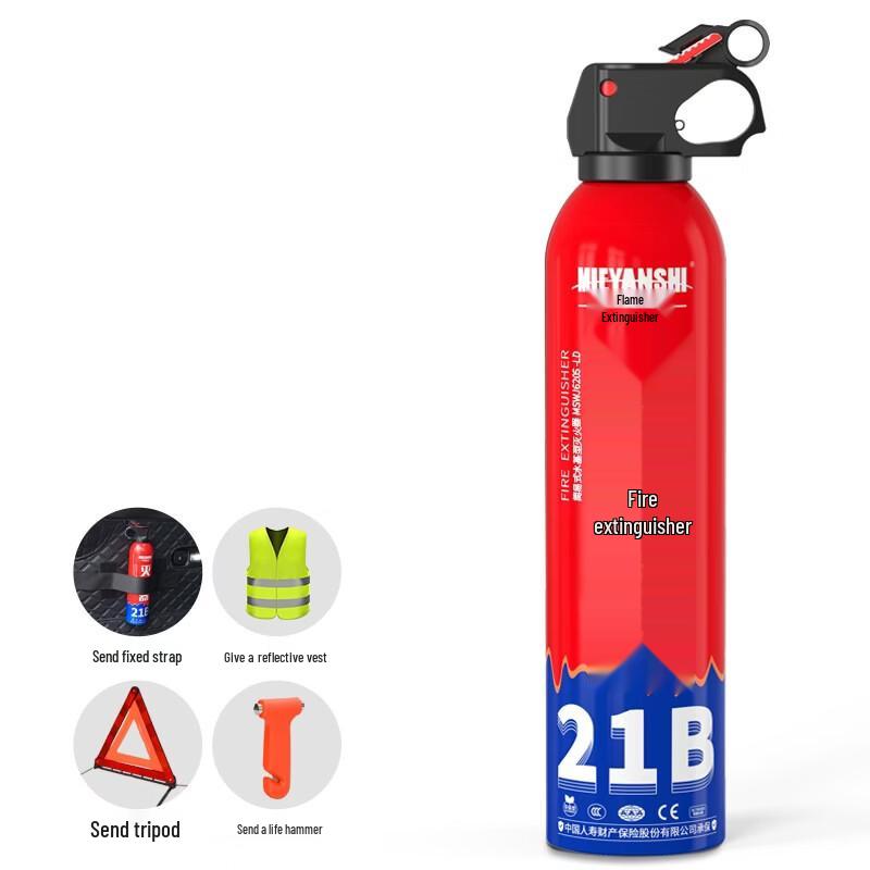 Lieve21B Portable Water-Based Car Fire Extinguisher Kit