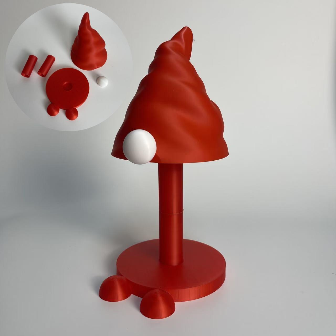 

Plastic Tissue Holder Cute Christmas Decorative Tissue Holder Santa Claus Tissue Holder Easy To Assemble For Desktop Office червоний