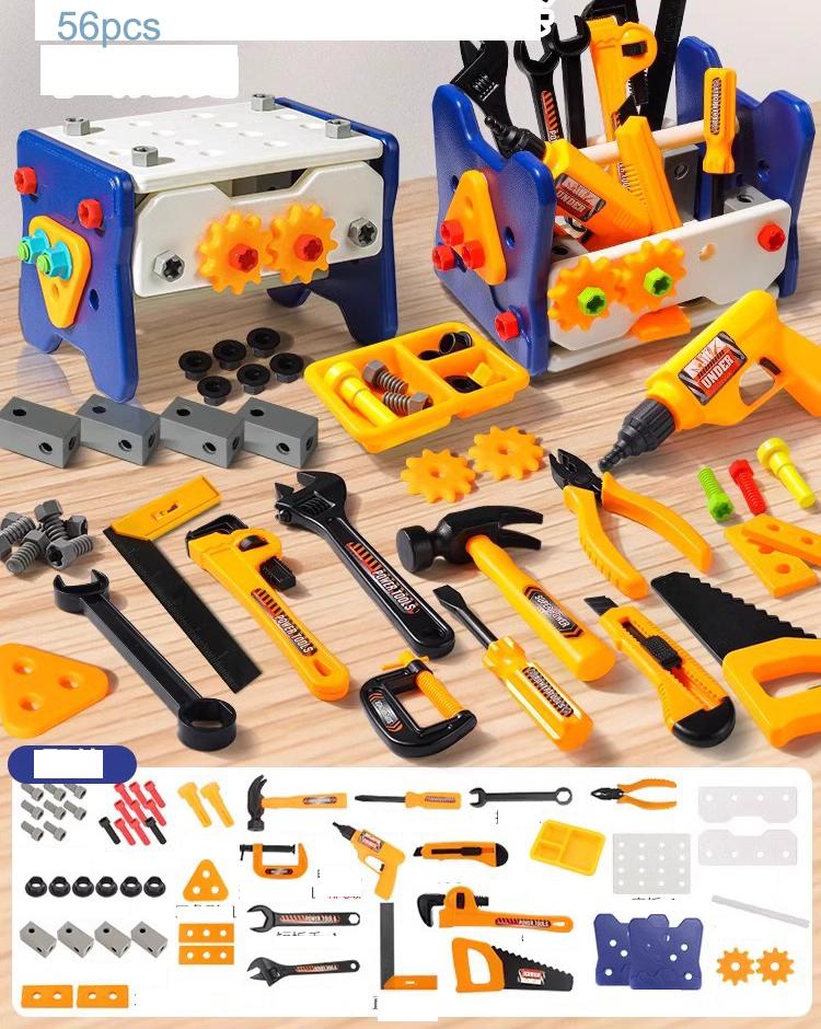 Children's Toy Toolbox Simulation Repair Assembling Disassembling Tool Set