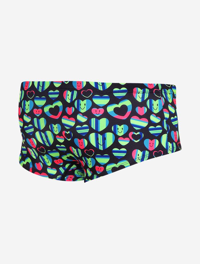 Toneidoseupocheu Heart Beam Lime Solid Men'S Short Square Swimsuit