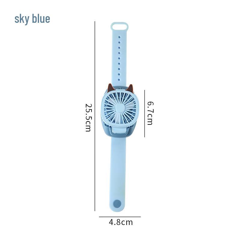 Kids Portable USB Charging Watch Fan