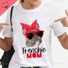 New Women Tshirts Casual Harajuku French Bulldog Print Cotton Tops Summer FeUnisex Tees Frenchie Mom T Shirt for Women Clothing