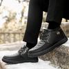 Winter high-top cotton shoes men's velvet thickened warm cold dip line casual shoes light and comfortable outdoor work shoes